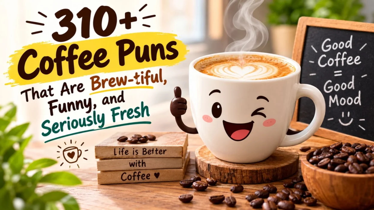 310+ coffee puns that are brew-tiful, funny, fresh, and perfect for coffee lovers