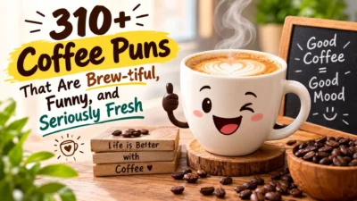 310+ coffee puns that are brew-tiful, funny, fresh, and perfect for coffee lovers